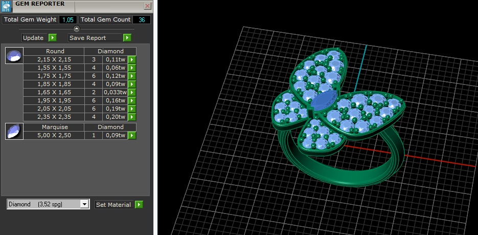 Ring Butterfly Model 6201 3D print model_7
