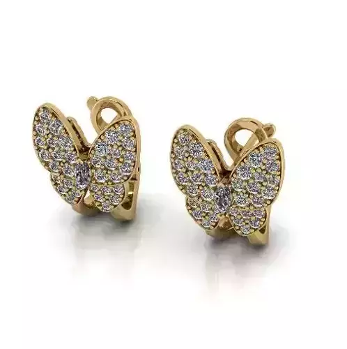 Butterfly earrings Model 6199
