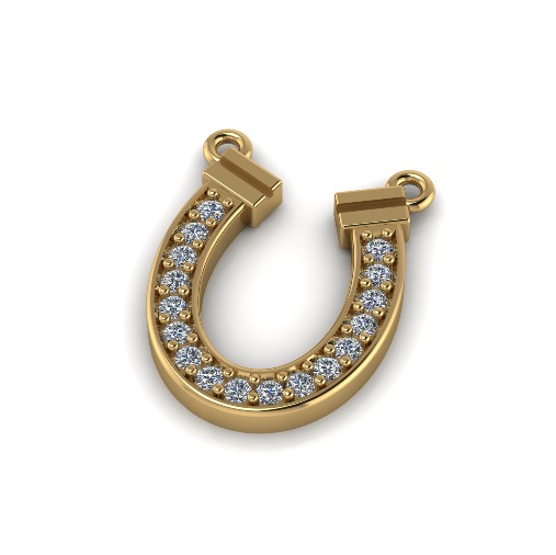 Horseshoe pendant Model 6189 3D print model_1