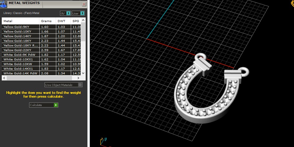 Horseshoe pendant Model 6189 3D print model_7