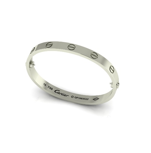 Bolt bracelet size16 Model 6188 3D print model_1