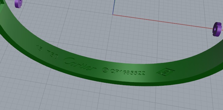 Bolt bracelet size16 Model 6188 3D print model_4