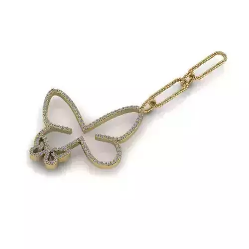 Butterfly pendant Model 6186 3D print model
