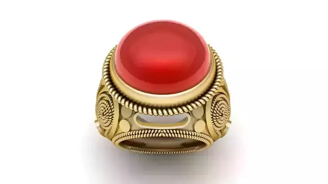 Italian Men Fashion ring 3d Printable Model