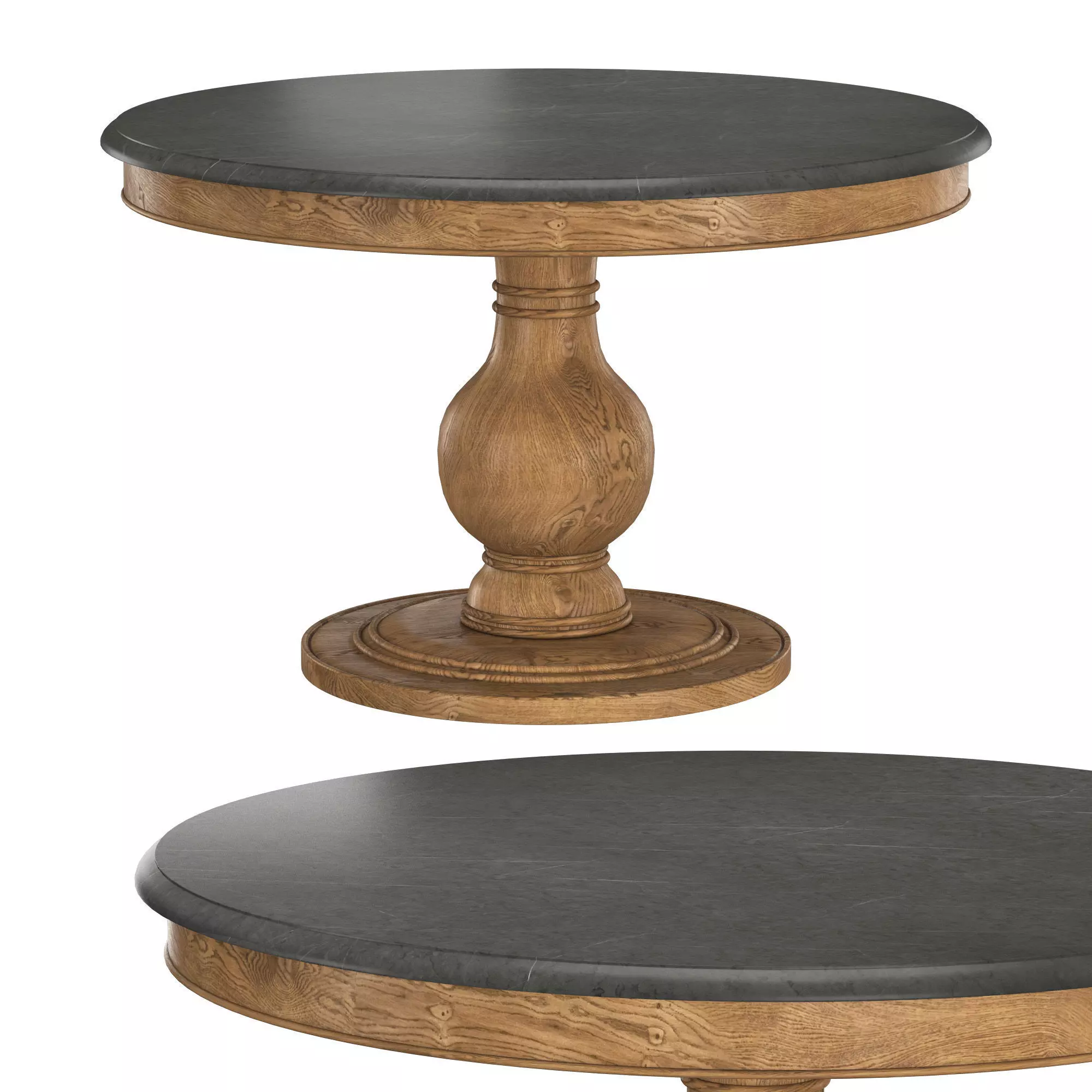 Luca Dining Table HONEY 3D model_0