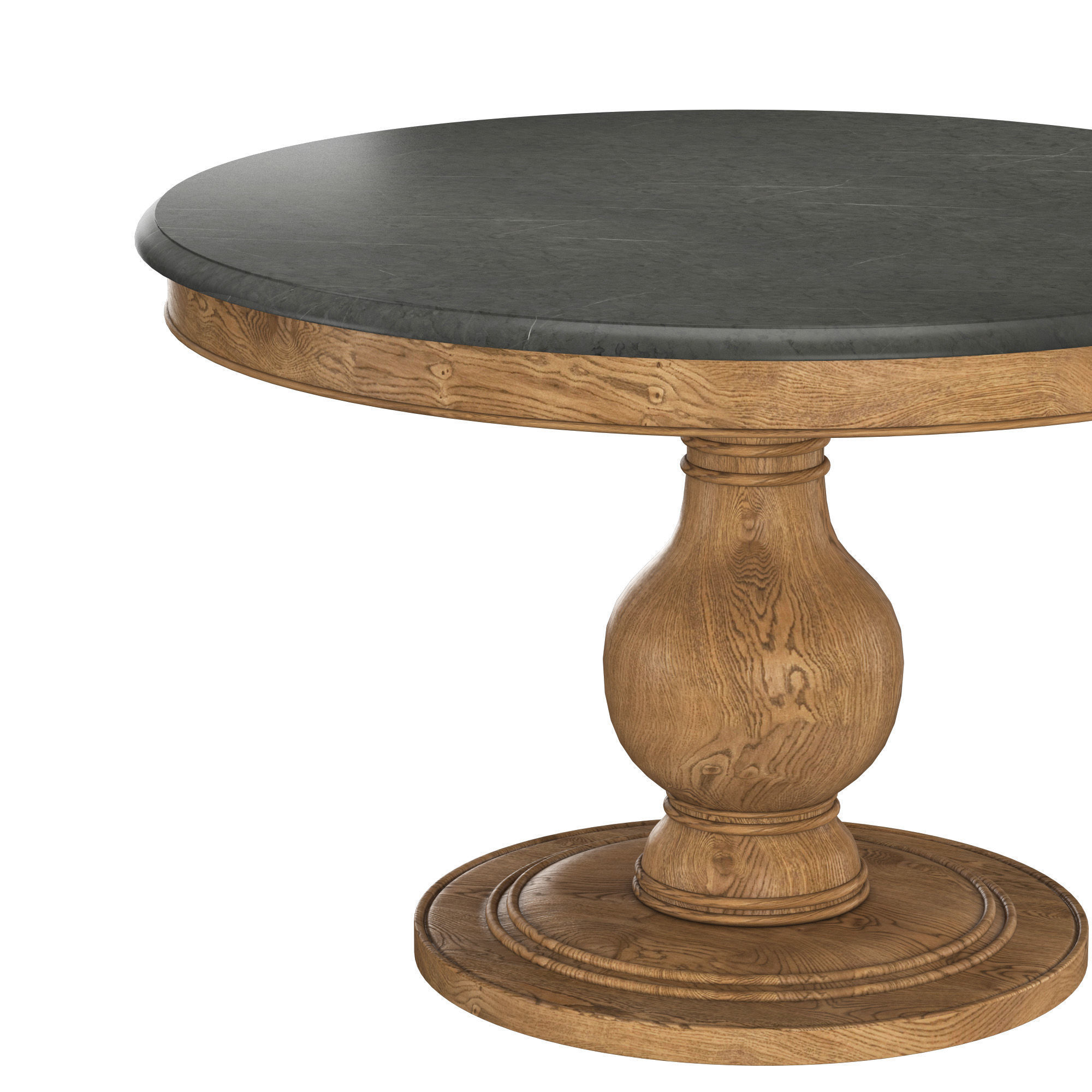 Luca Dining Table HONEY 3D model_2