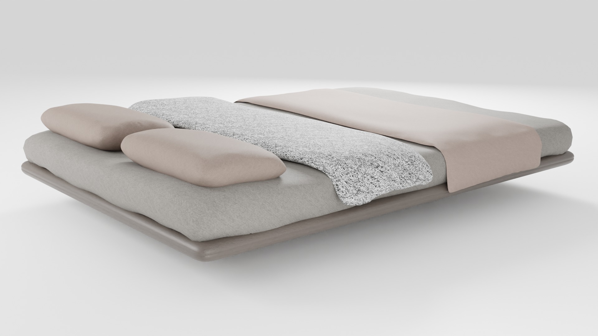 A uniquely designed bed that allows it to hang in the air 3D model_2