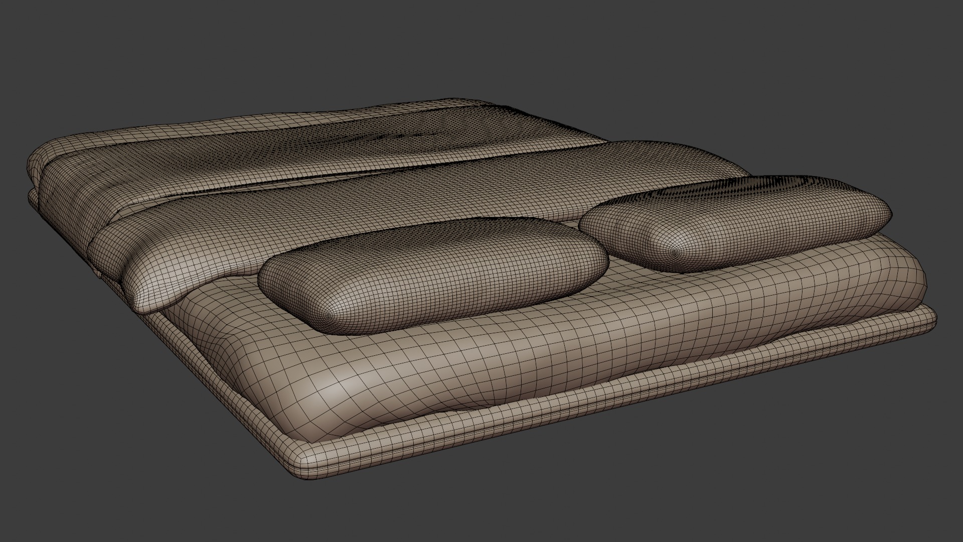 A uniquely designed bed that allows it to hang in the air 3D model_7