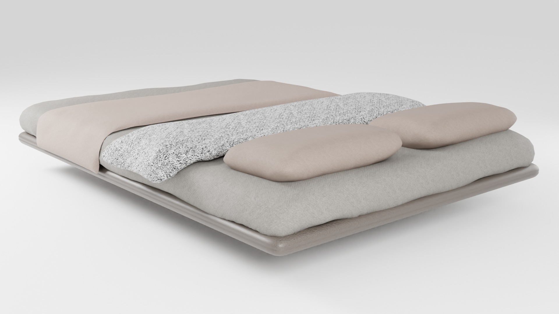 A uniquely designed bed that allows it to hang in the air 3D model_3