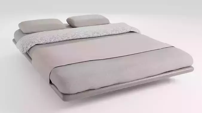 A uniquely designed bed that allows it to hang in the air 3D model A uniquely designed bed that allows it to hang in the air 3D model