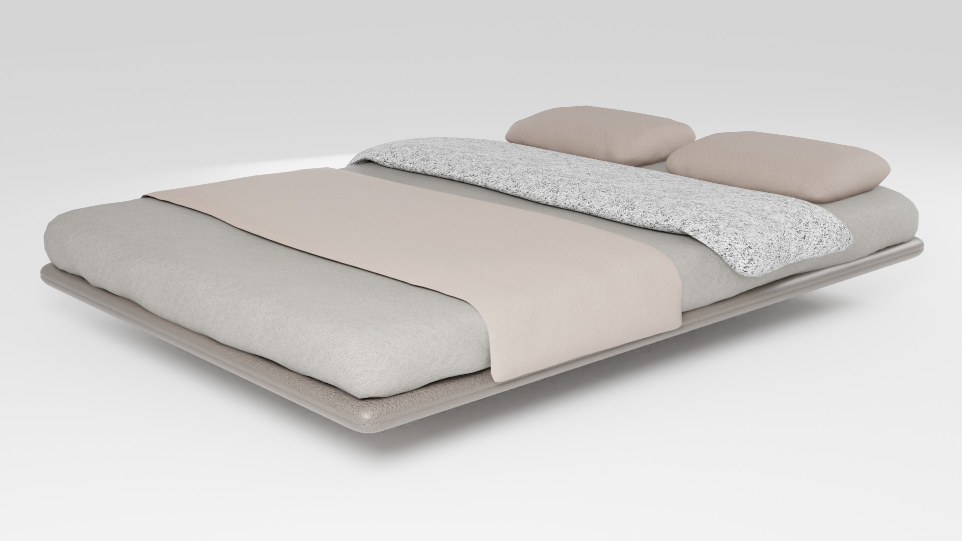 A uniquely designed bed that allows it to hang in the air 3D model_4