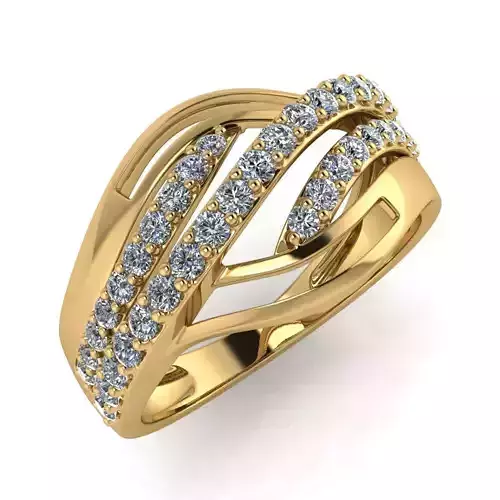 light weight gold diamond rings-C111116SKCH2026044-wt-0-5 3D print model