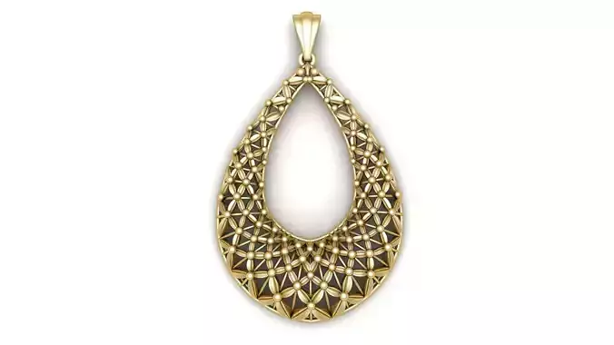 Filigree Pendant For women 3d printable Model