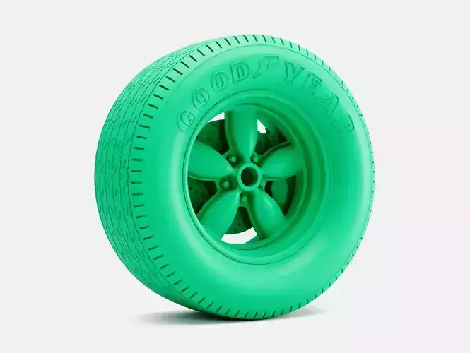 15x8 Daisy Wheel Goodyear Blue Streak 700 Tire