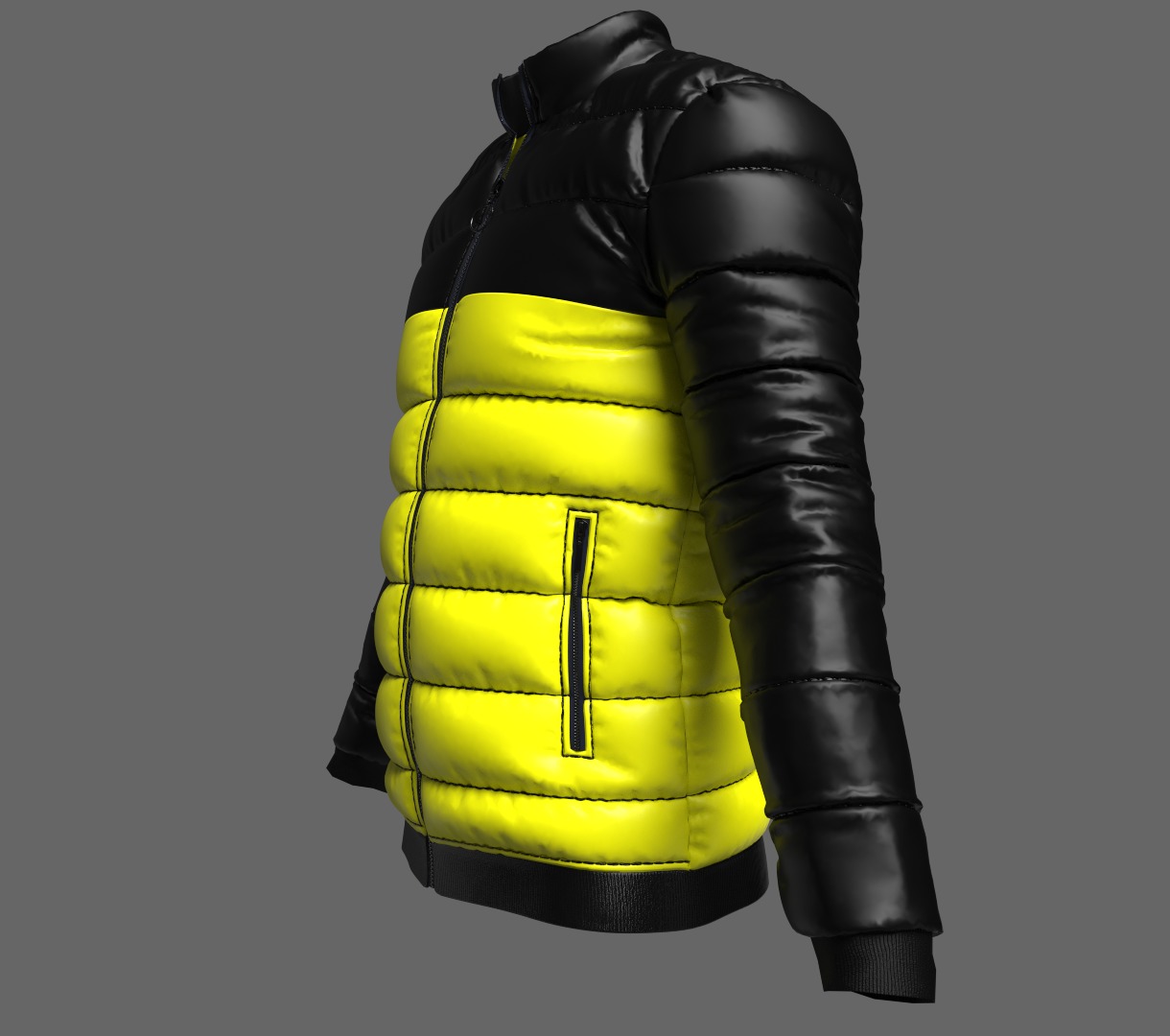 Buffer Jacket Model Puffer 3d Jacket clo 3d and Marvelous designer 3D model | CGTrader