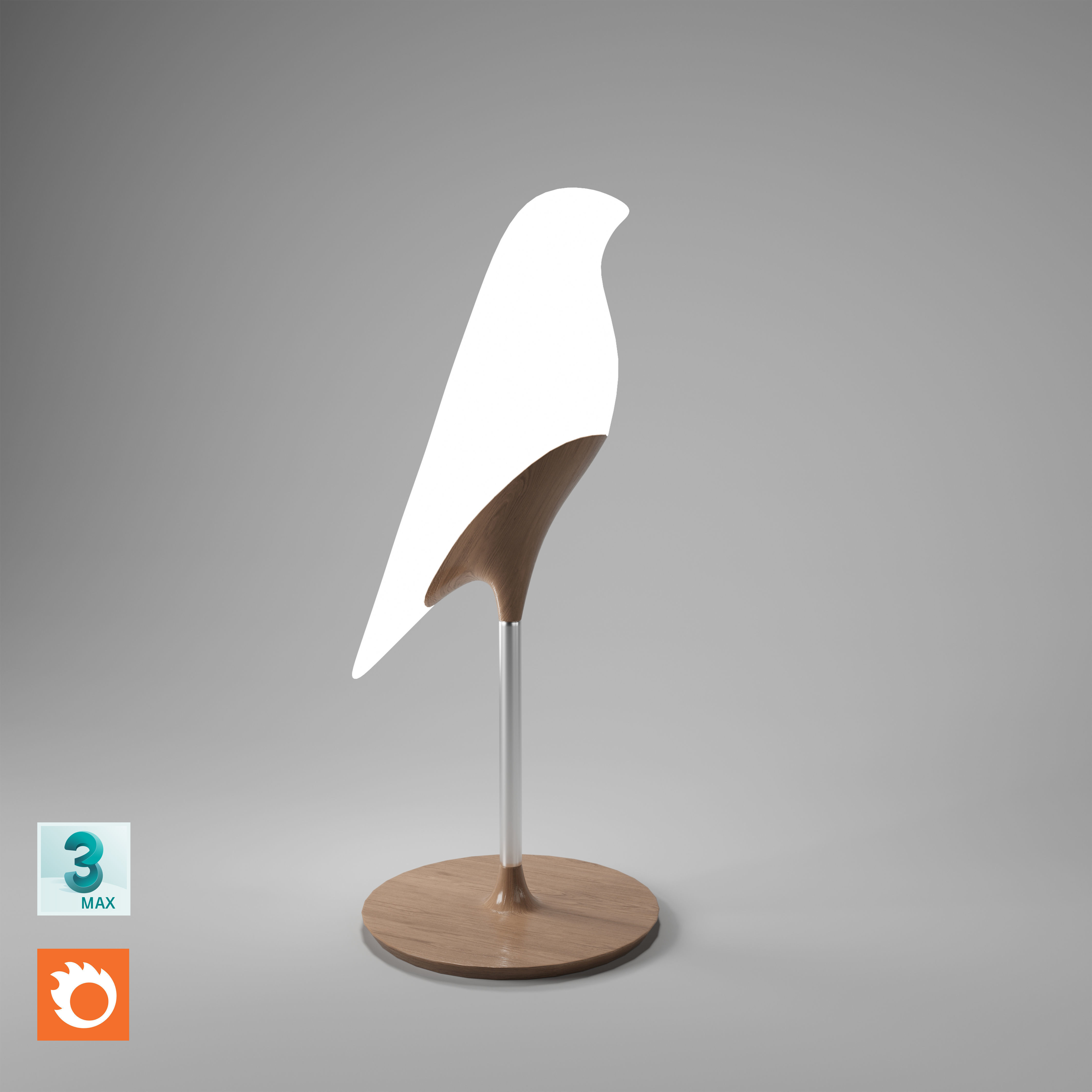 bird light 3D model_1