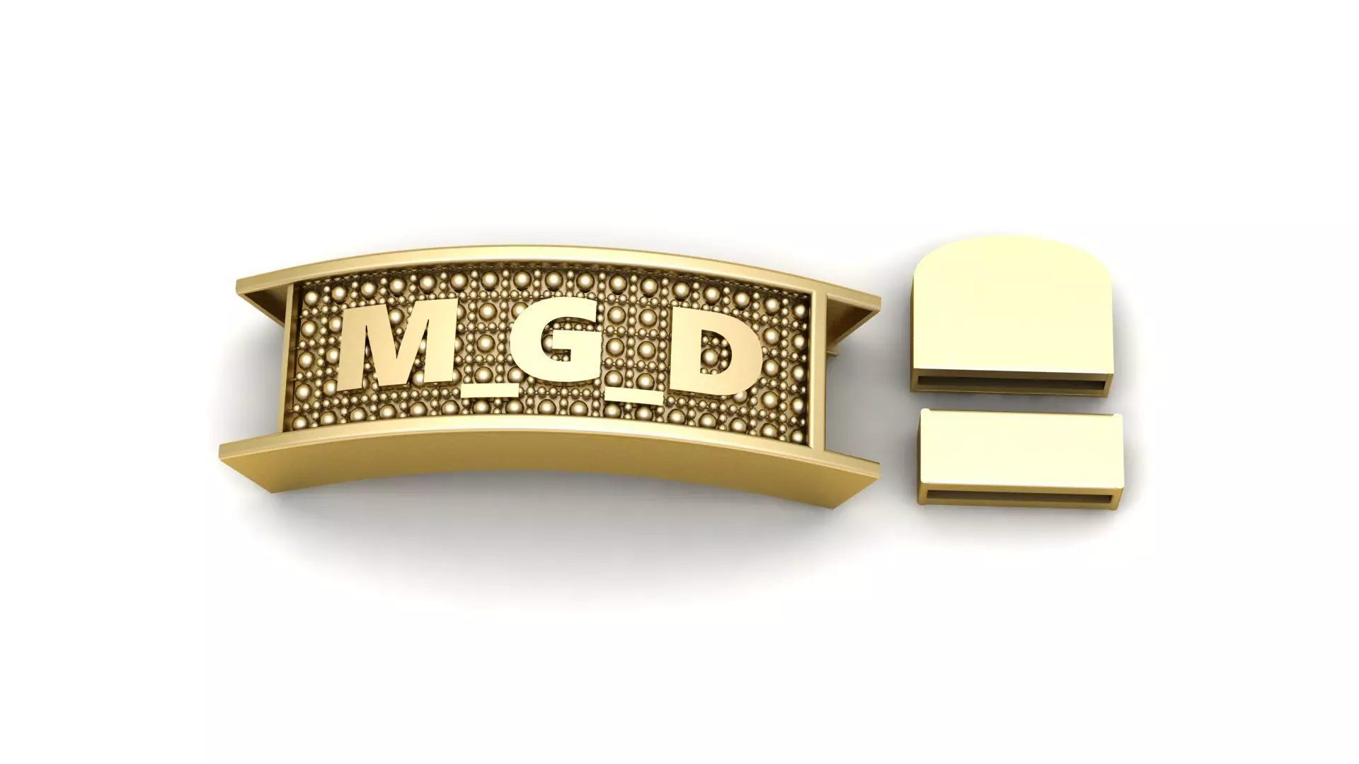 Alphabet M G D Bracelet 3ed printable Model 3D print model