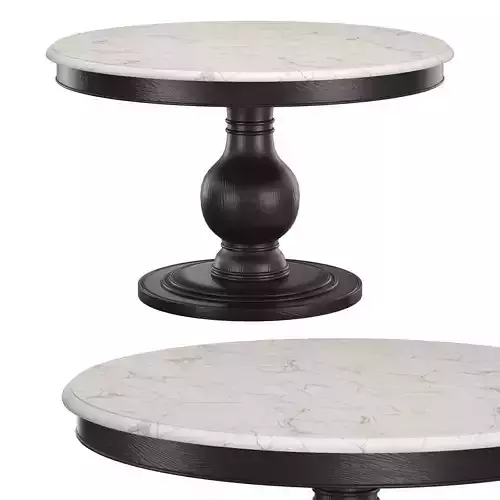 Luca Dining Table EBONY 3D model