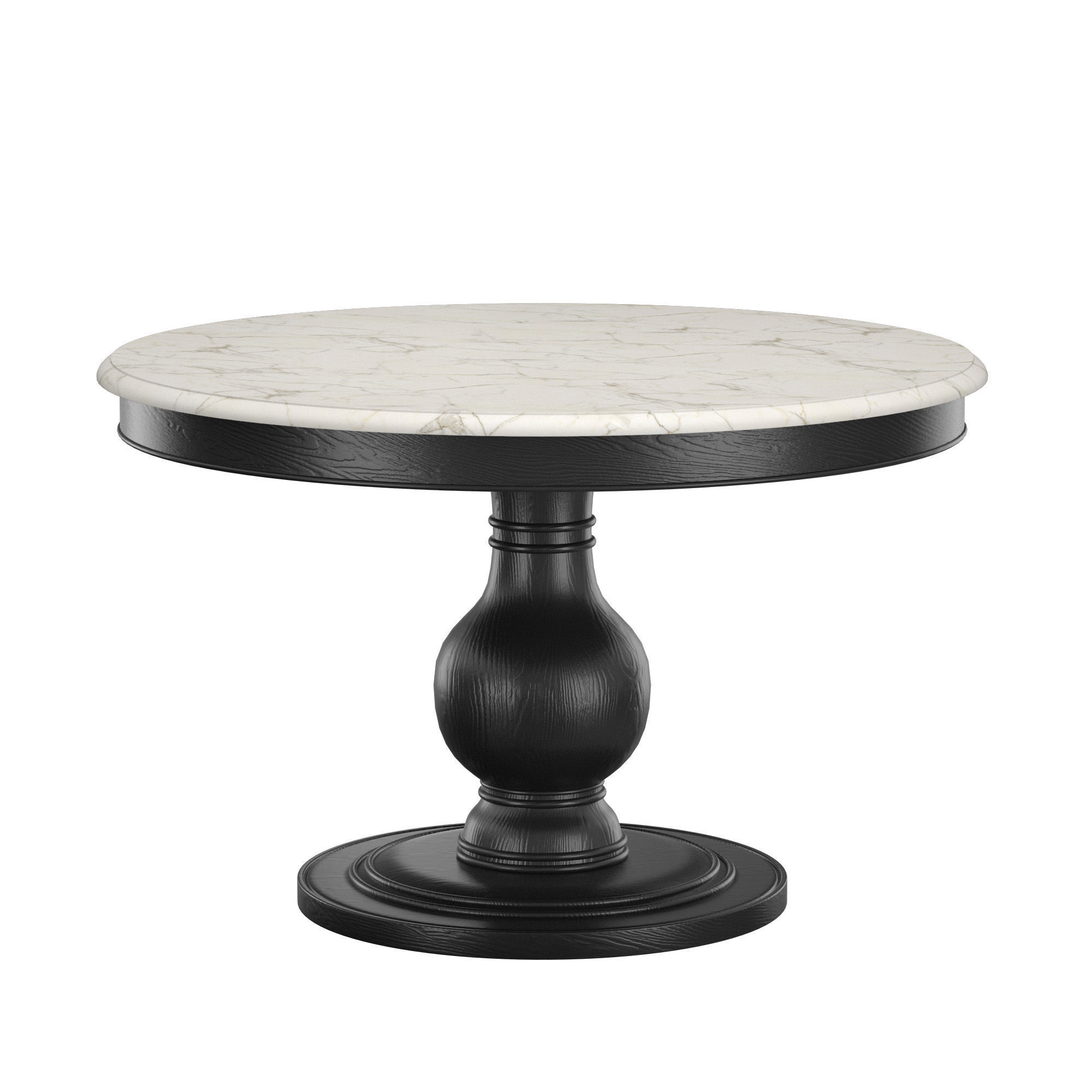 Luca Dining Table EBONY 3D model_1