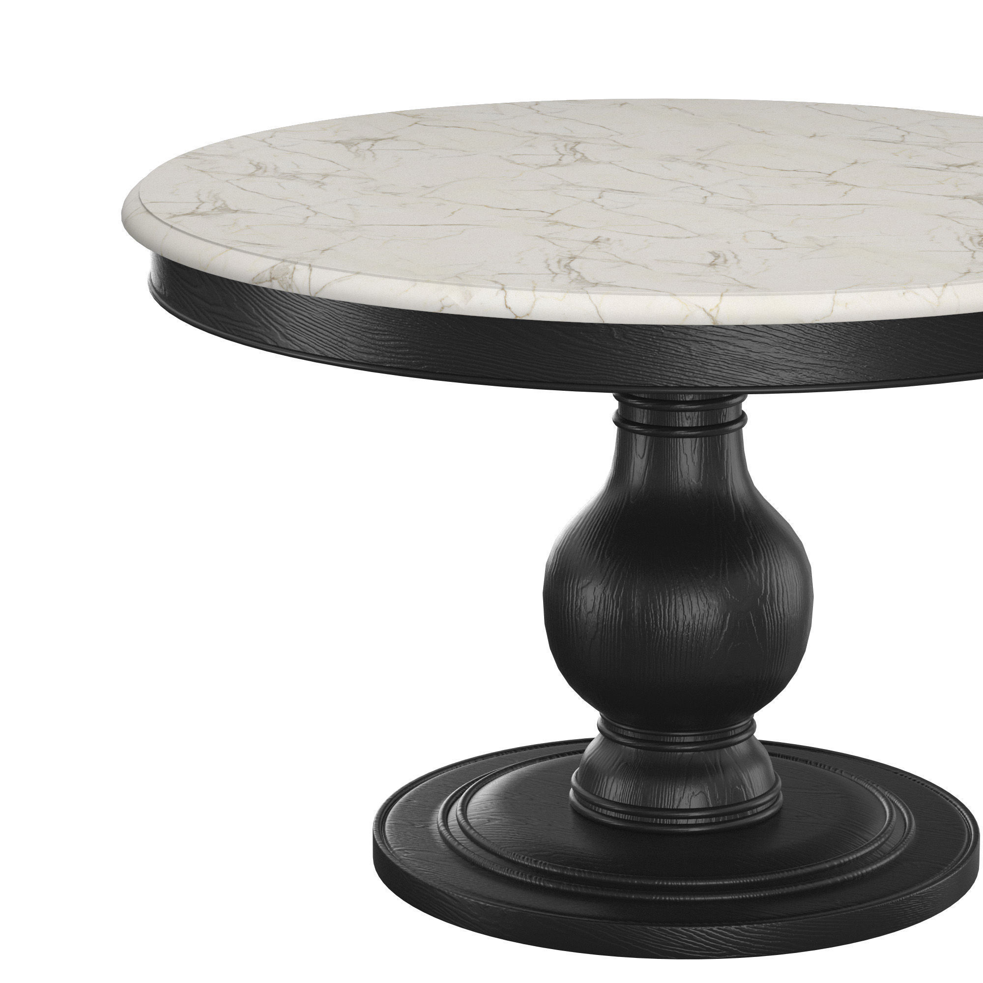 Luca Dining Table EBONY 3D model_2