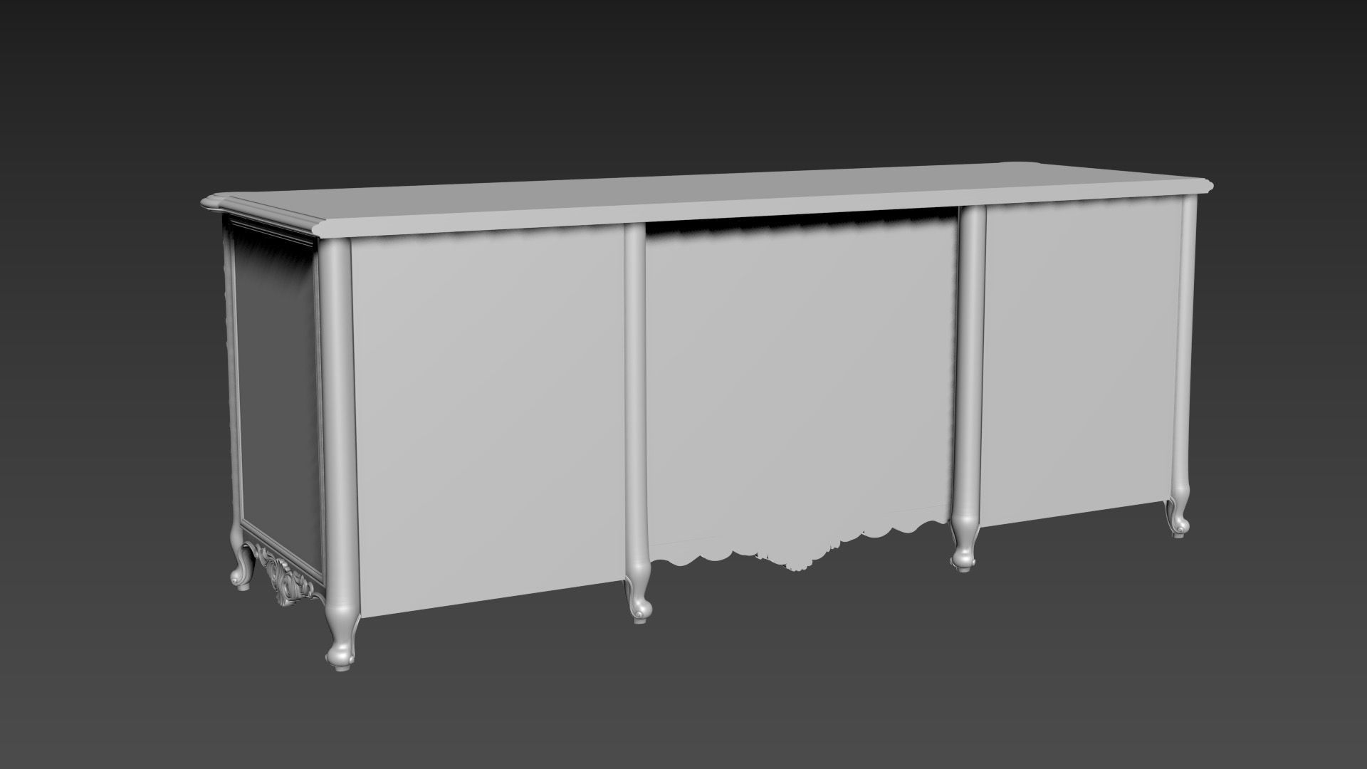 Dressing Table  for CNC Bedroom furniture 3D model_14