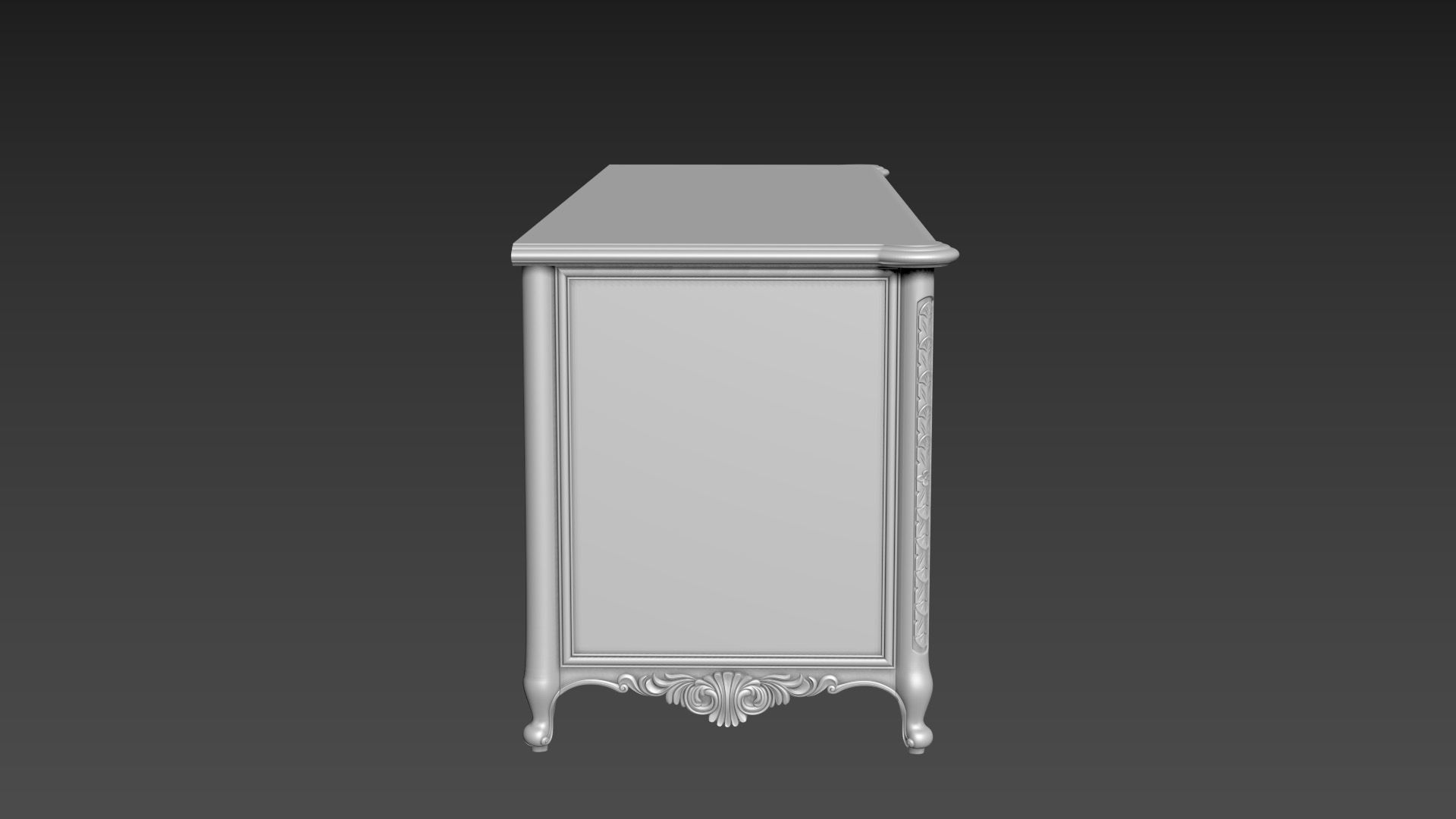 Dressing Table  for CNC Bedroom furniture 3D model_10