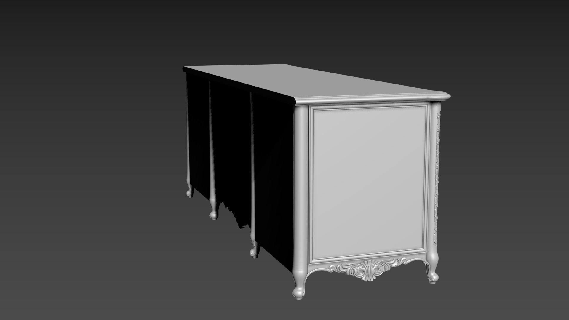 Dressing Table  for CNC Bedroom furniture 3D model_7
