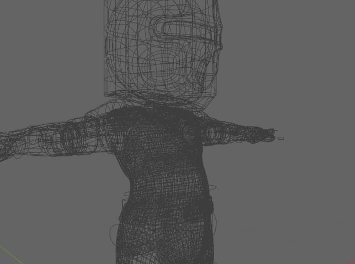 Pack Chibi Knights and Wizard - 6x Rigged Low Poly Characters Low-poly 3D model_19