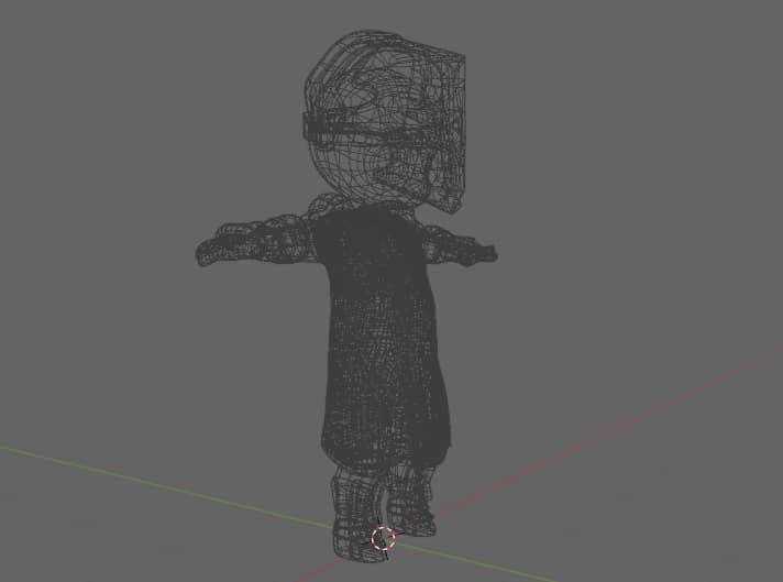 Pack Chibi Knights and Wizard - 6x Rigged Low Poly Characters Low-poly 3D model_26