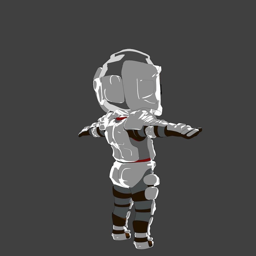 Pack Chibi Knights and Wizard - 6x Rigged Low Poly Characters Low-poly 3D model_17