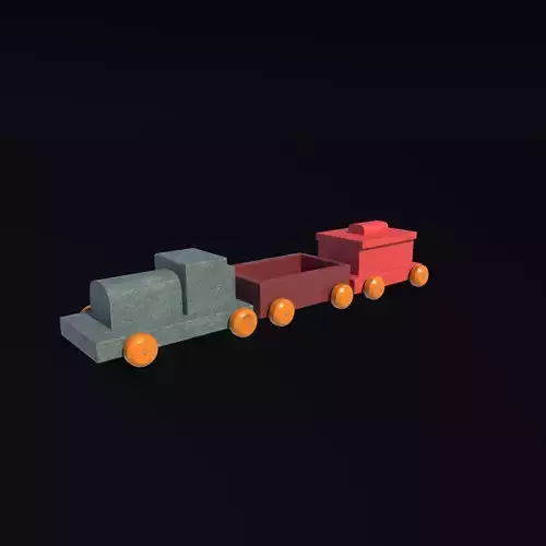 toy train 3D model