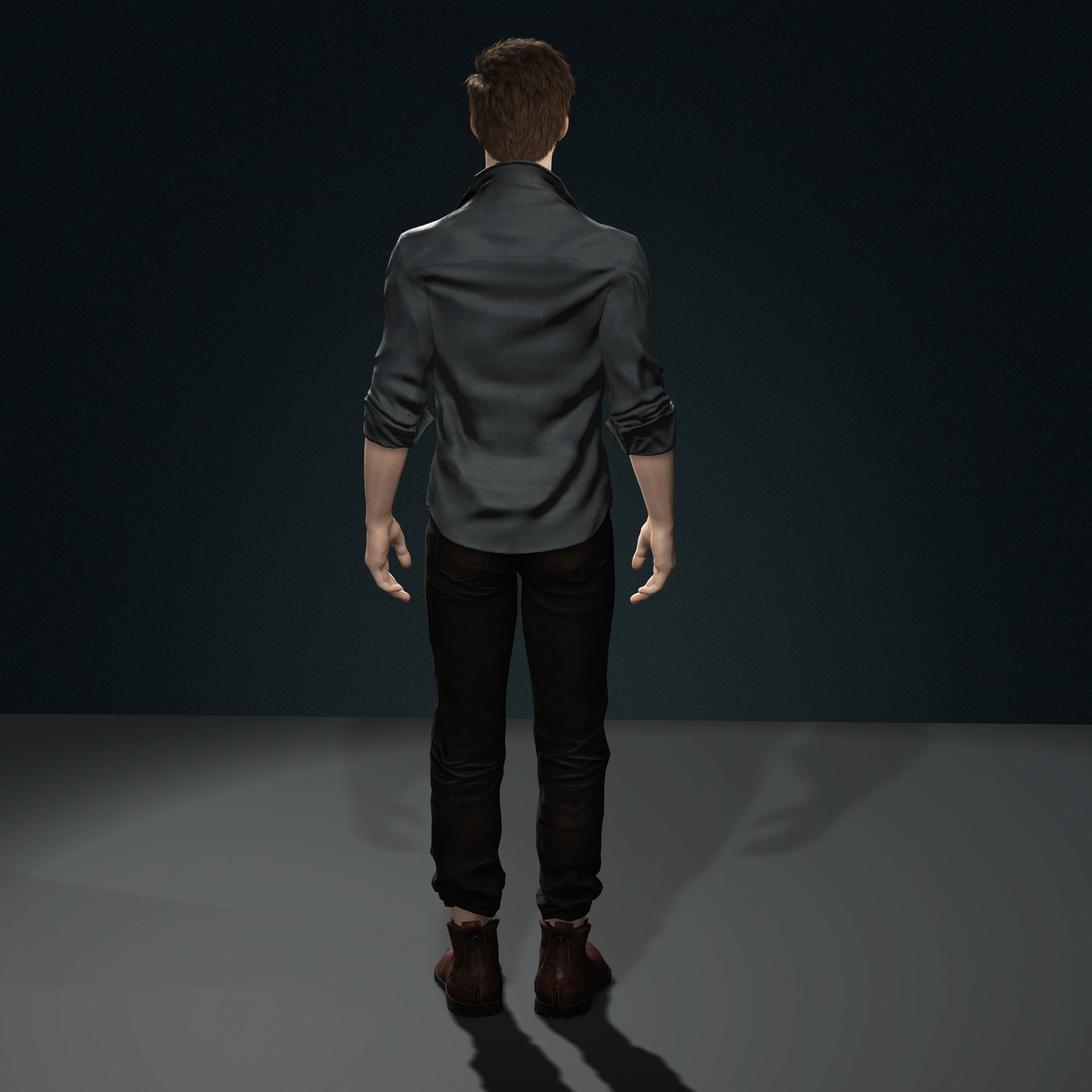 Jake Gyllenhaal Character Low-poly 3D model_11