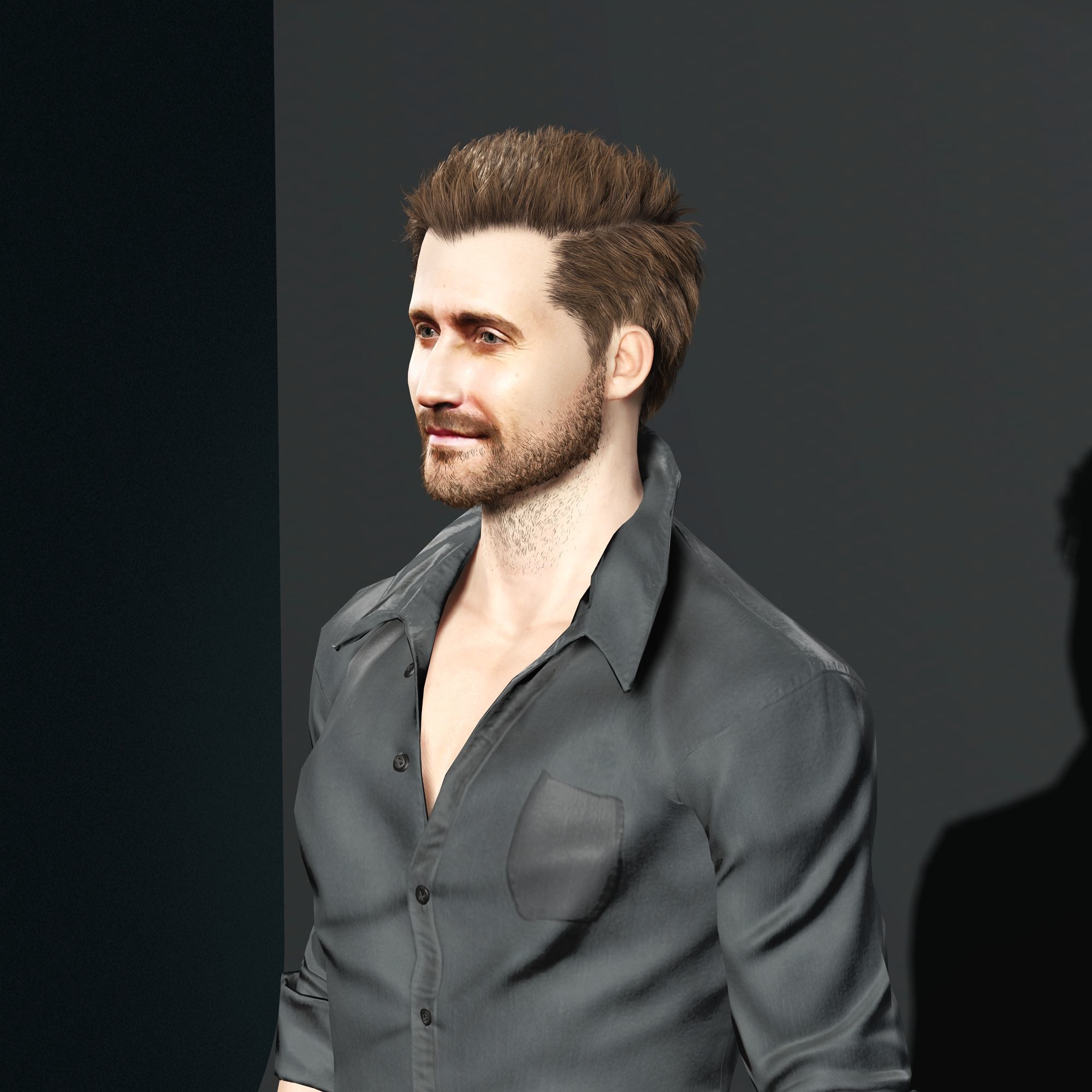 Jake Gyllenhaal Character Low-poly 3D model_2