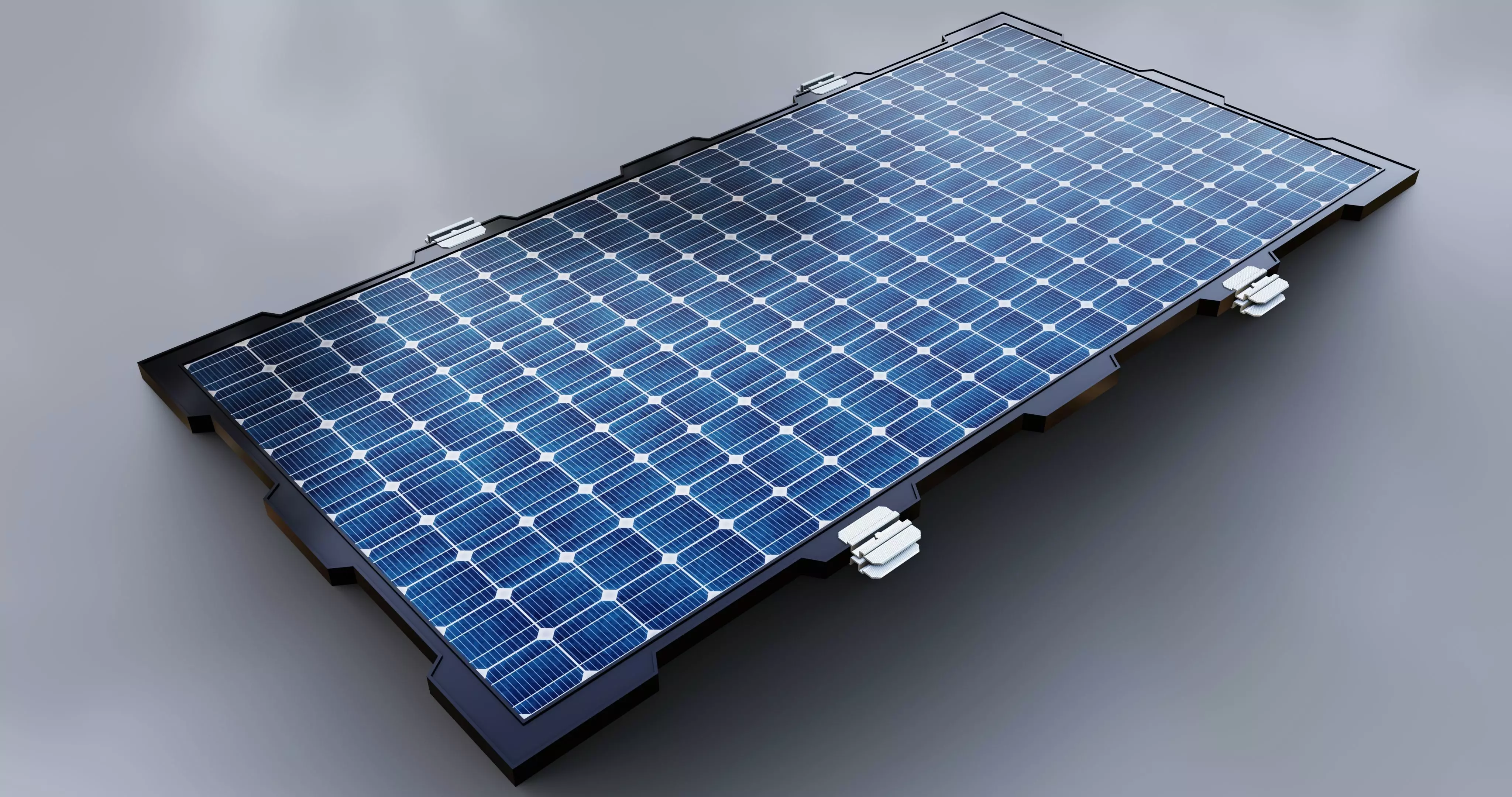 630W 2465x1134x35mm New Frame Solar Panel 3D model_0