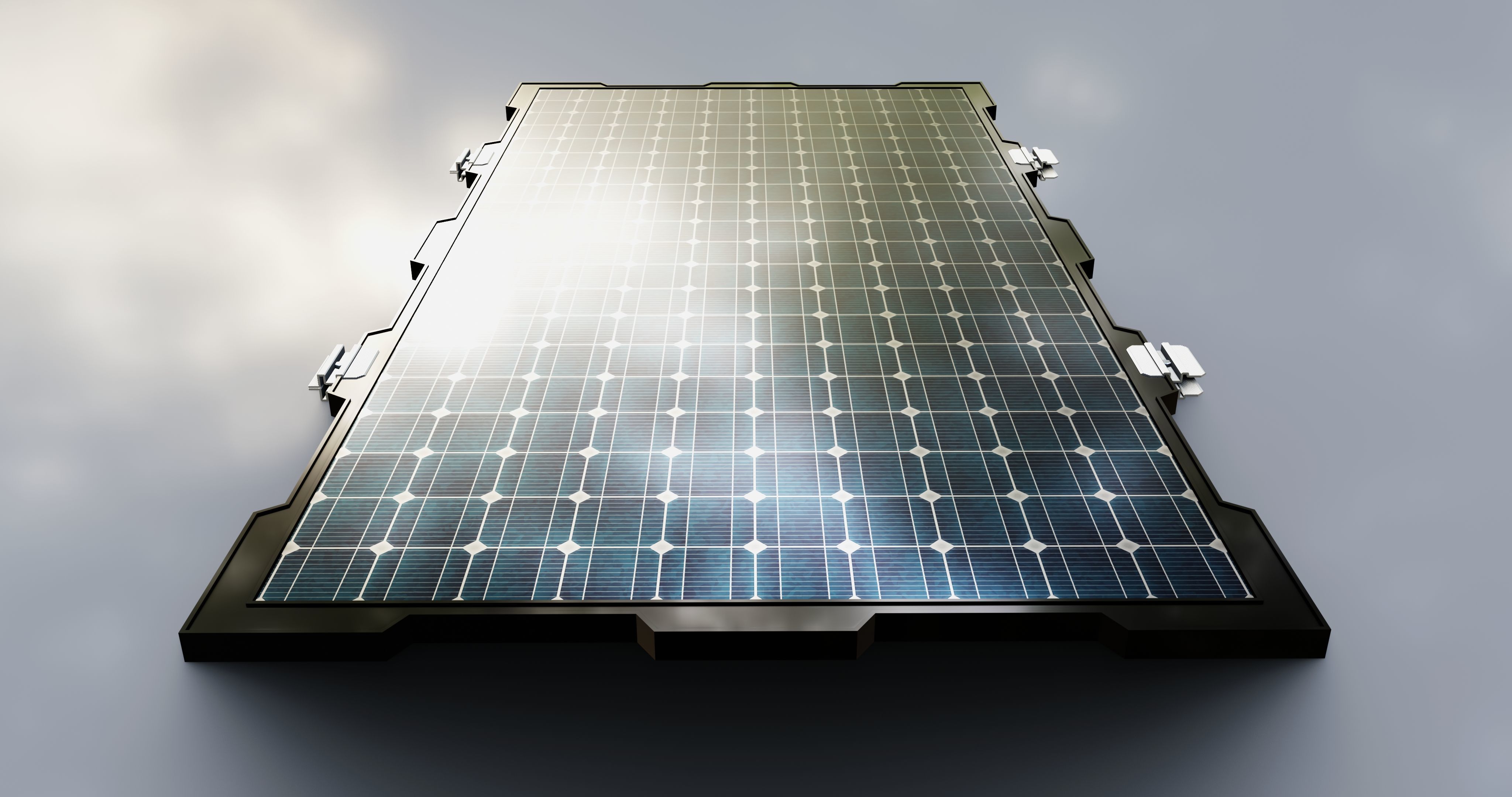 630W 2465x1134x35mm New Frame Solar Panel 3D model_2