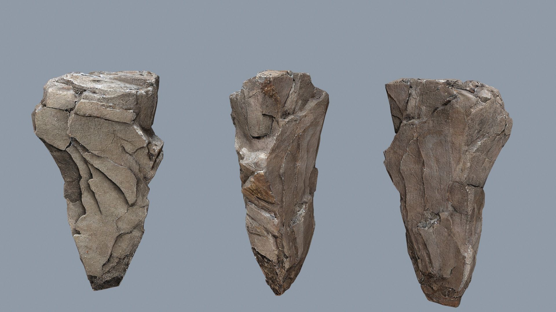 desert cliff rocks Low-poly 3D model_14