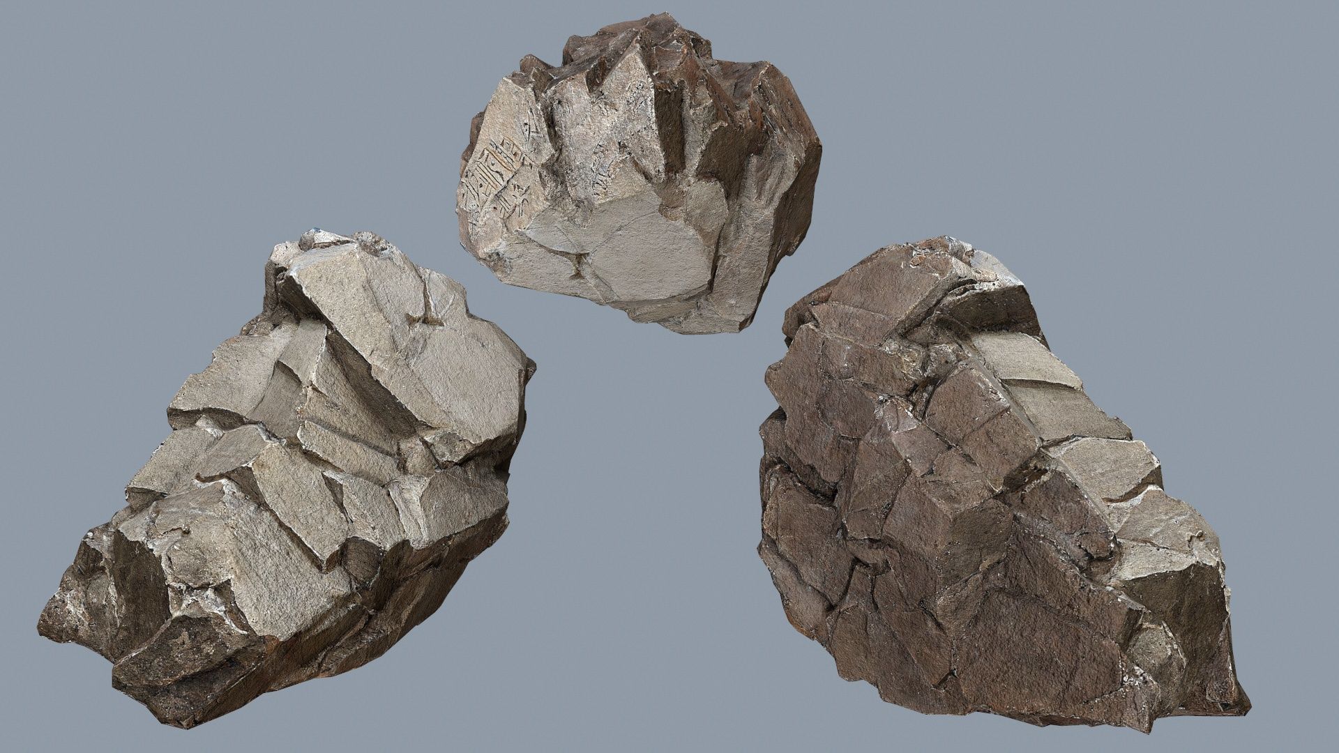 desert cliff rocks Low-poly 3D model_10