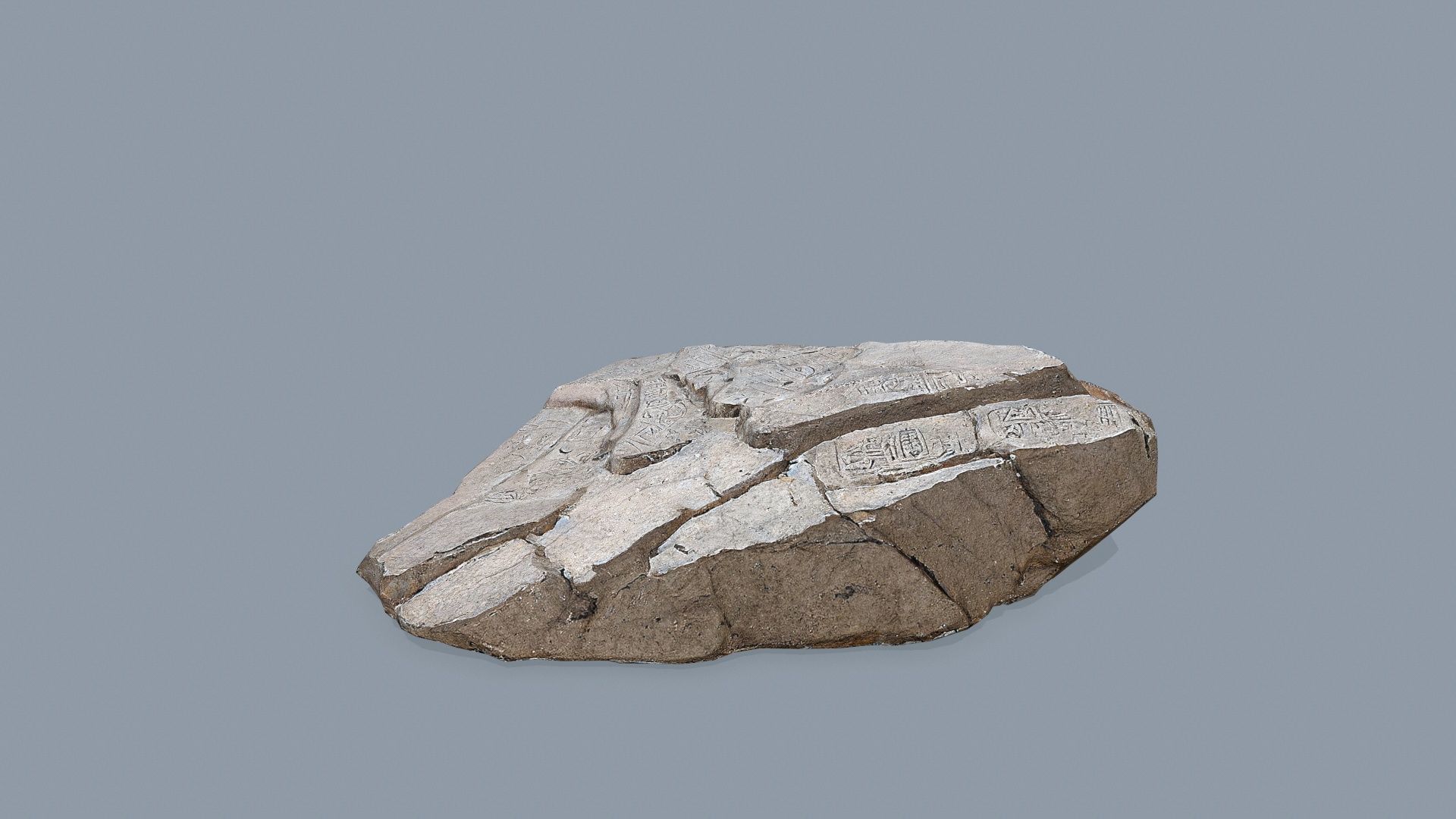 desert cliff rocks Low-poly 3D model_5