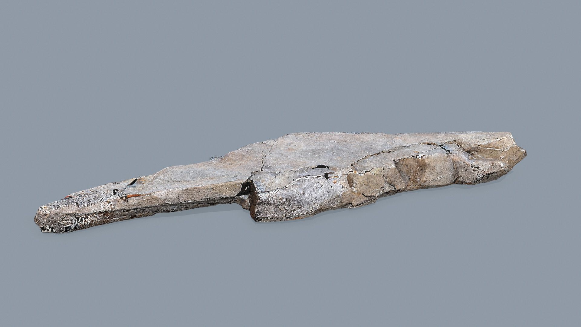 desert cliff rocks Low-poly 3D model_2