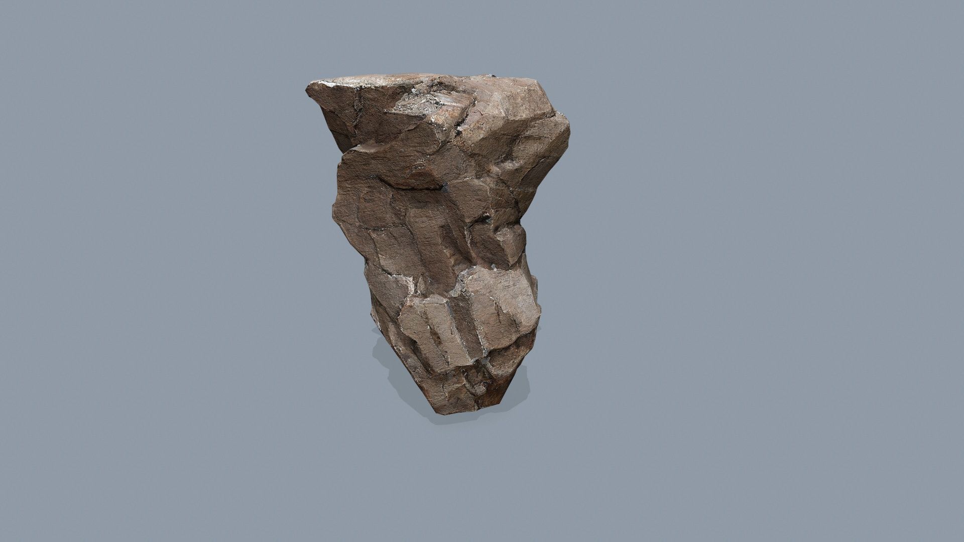 desert cliff rocks Low-poly 3D model_6