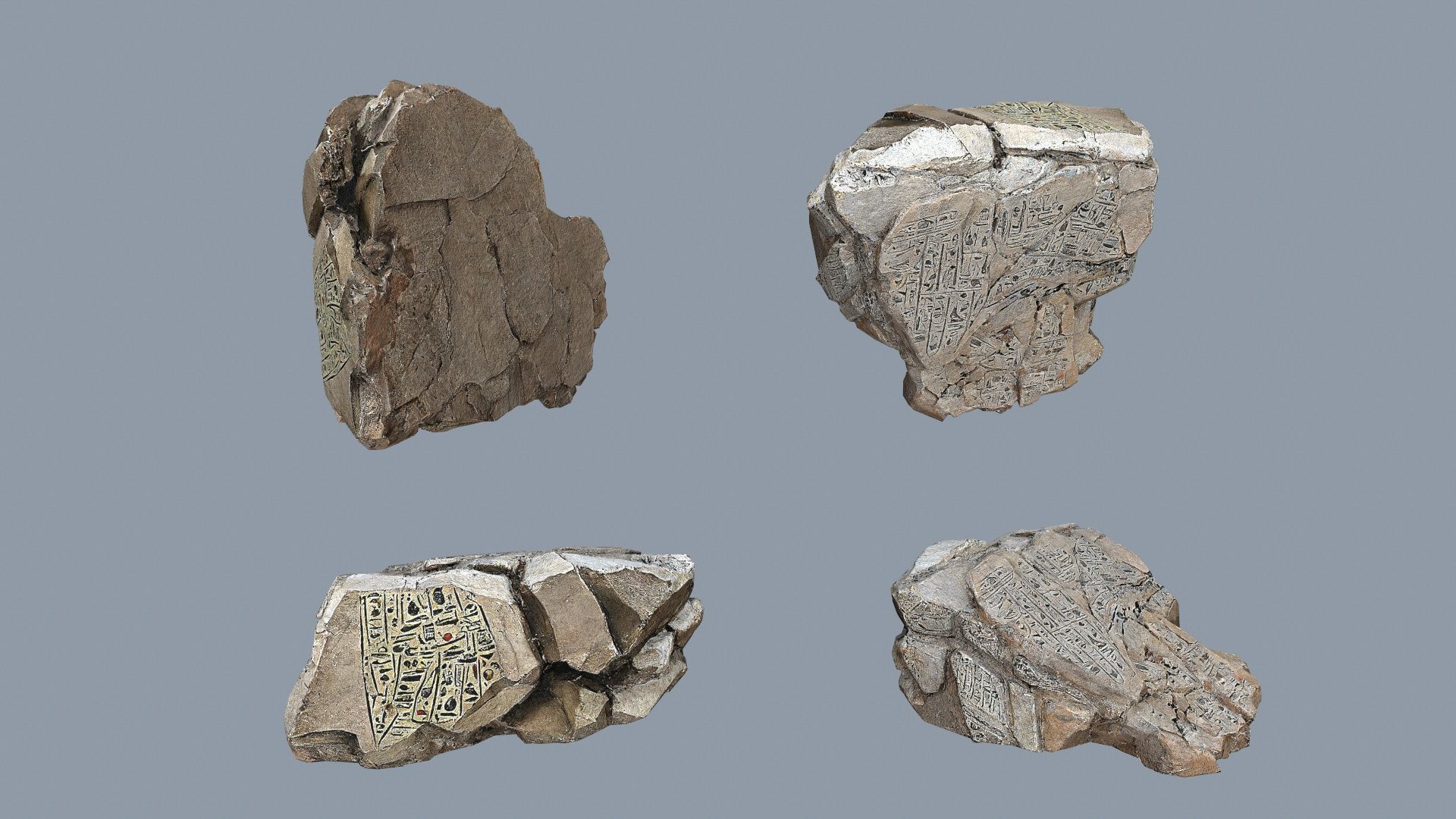 desert cliff rocks Low-poly 3D model_11