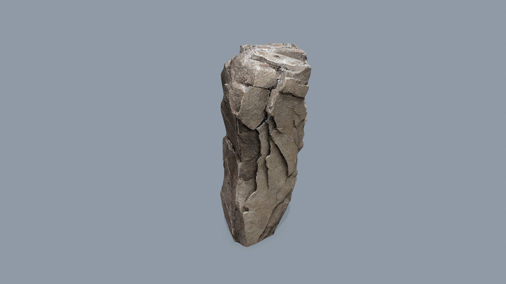 desert cliff rocks Low-poly 3D model_7