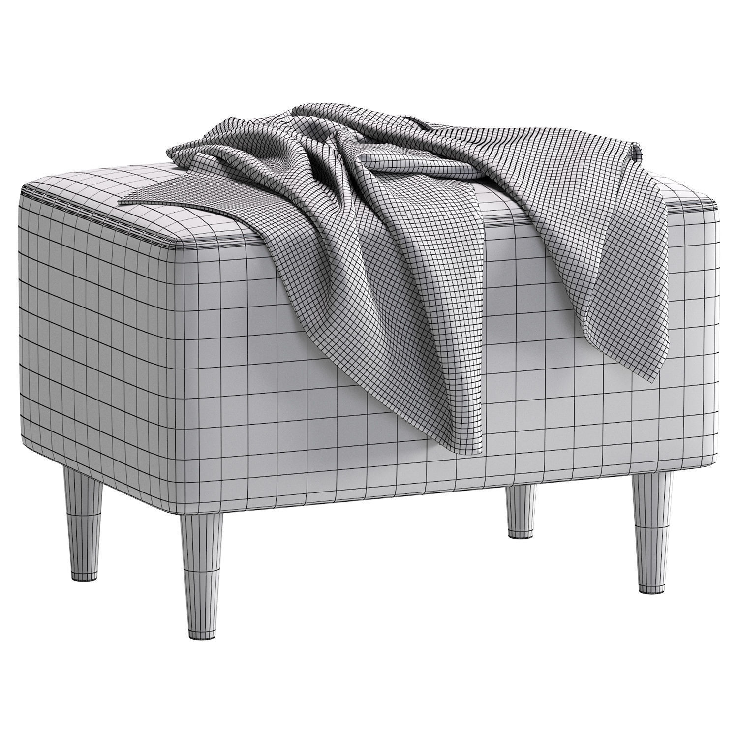 Bench Budapest 60 By inmyroom 3D model_6