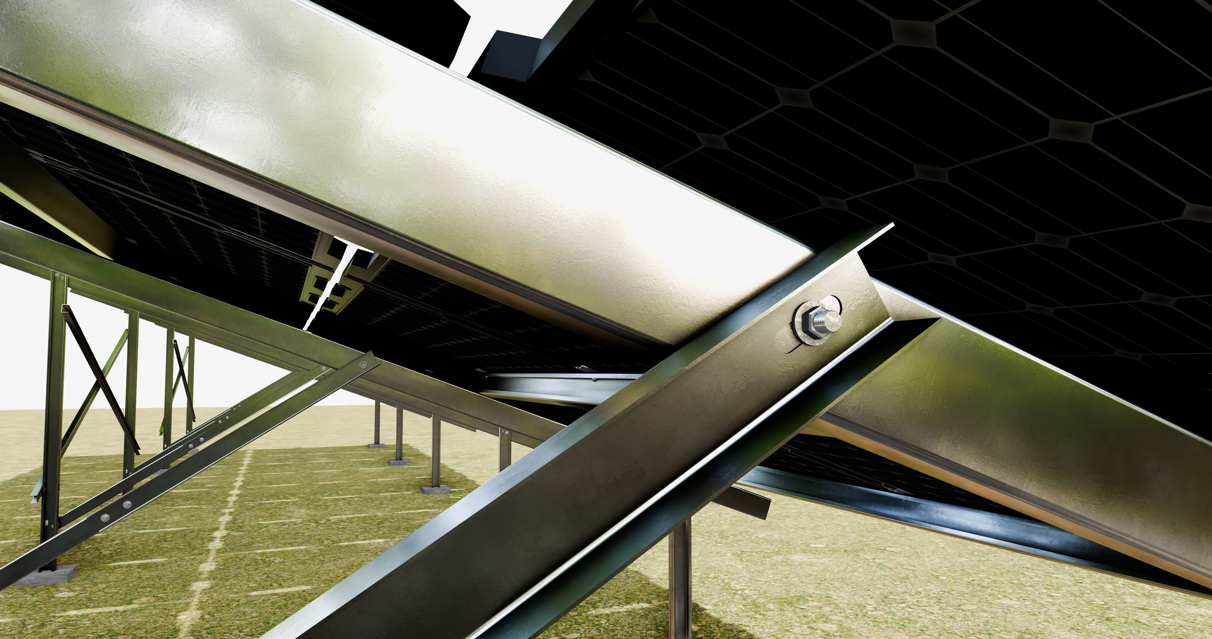 Sample Assembly for New Framed Solar Panel 3D model_15