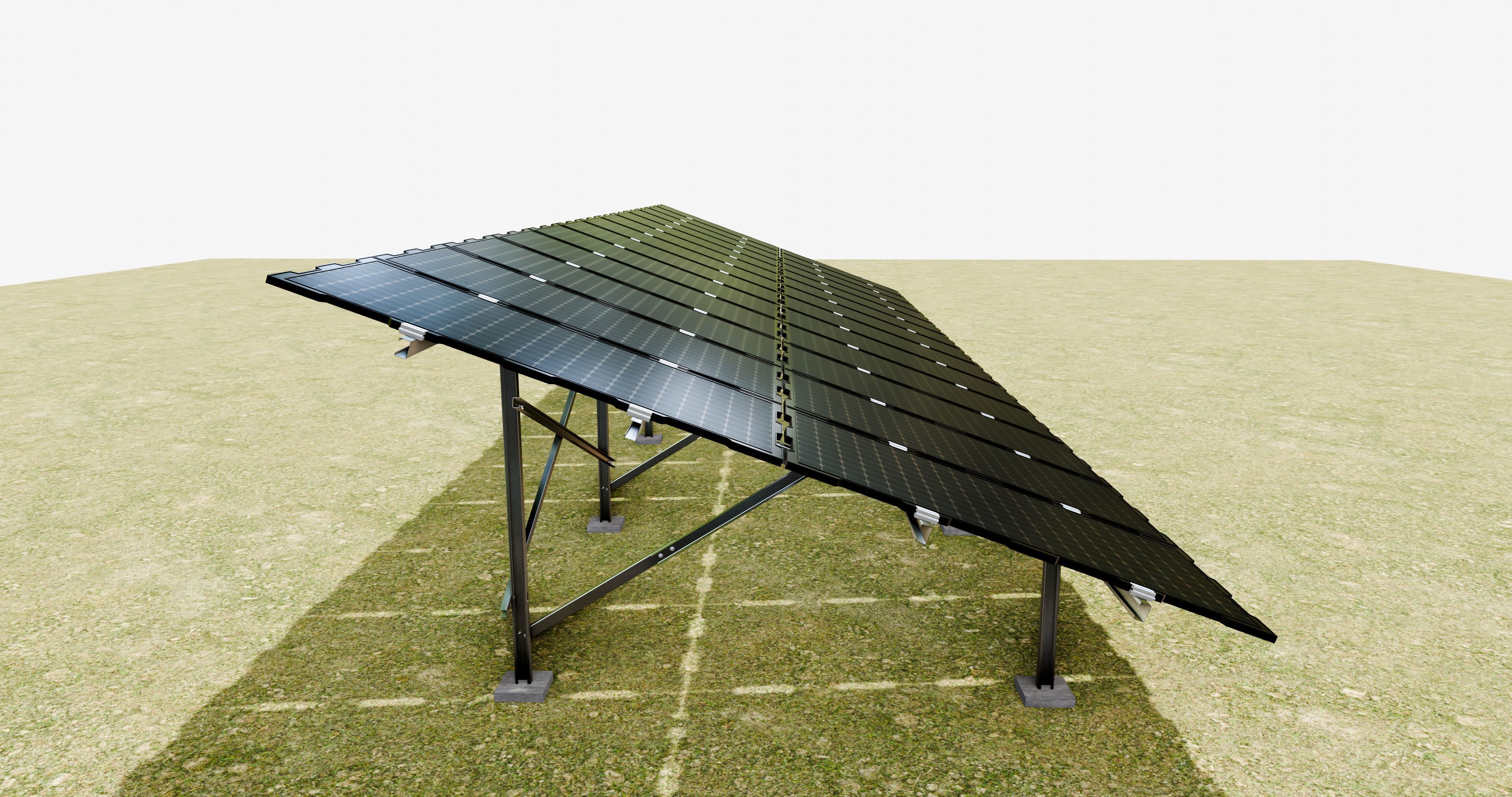 Sample Assembly for New Framed Solar Panel 3D model_12