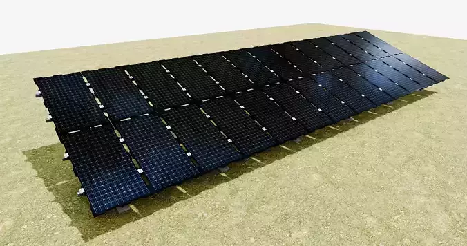 Sample Assembly for New Framed Solar Panel