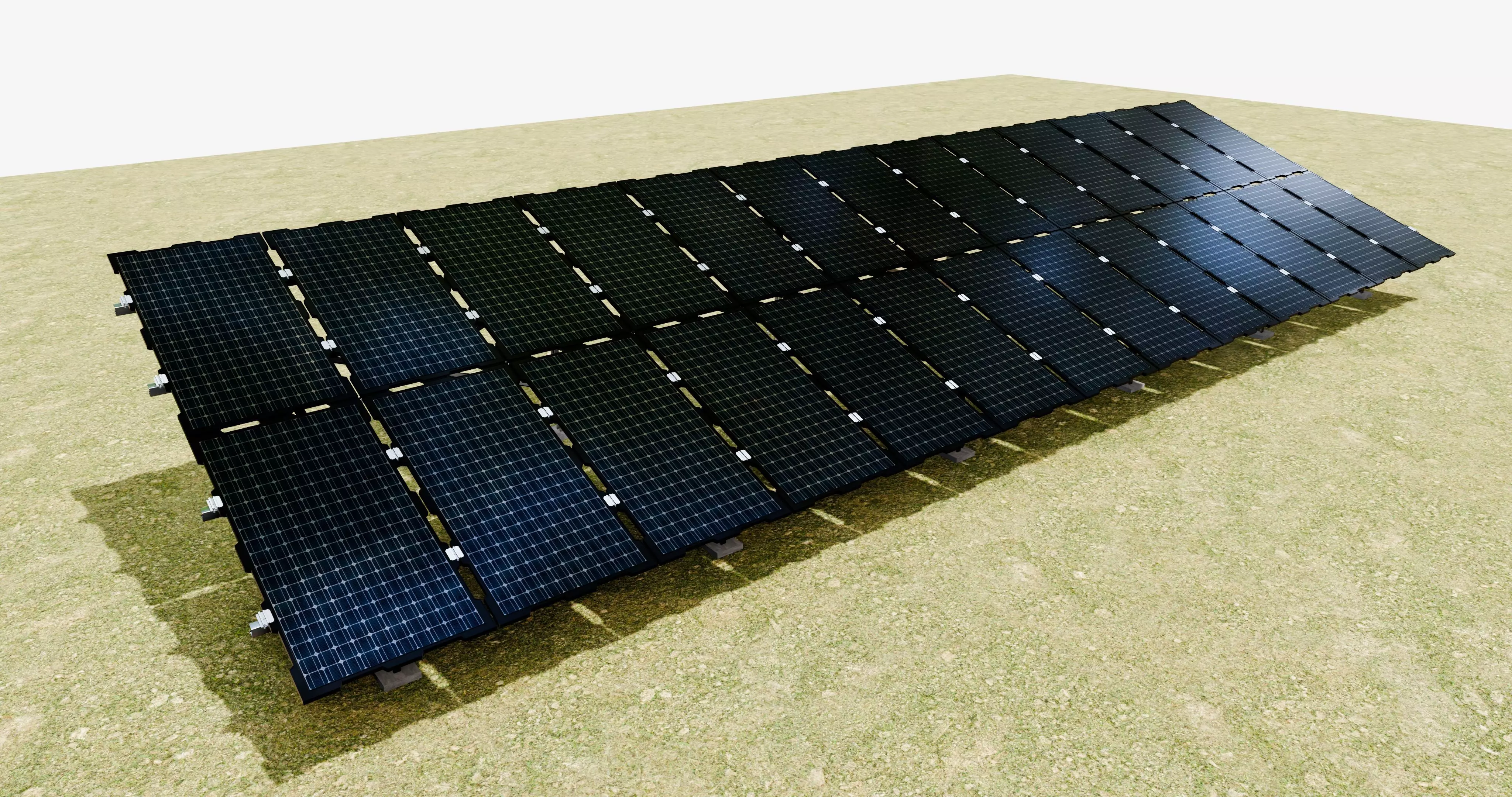 Sample Assembly for New Framed Solar Panel 3D model_0