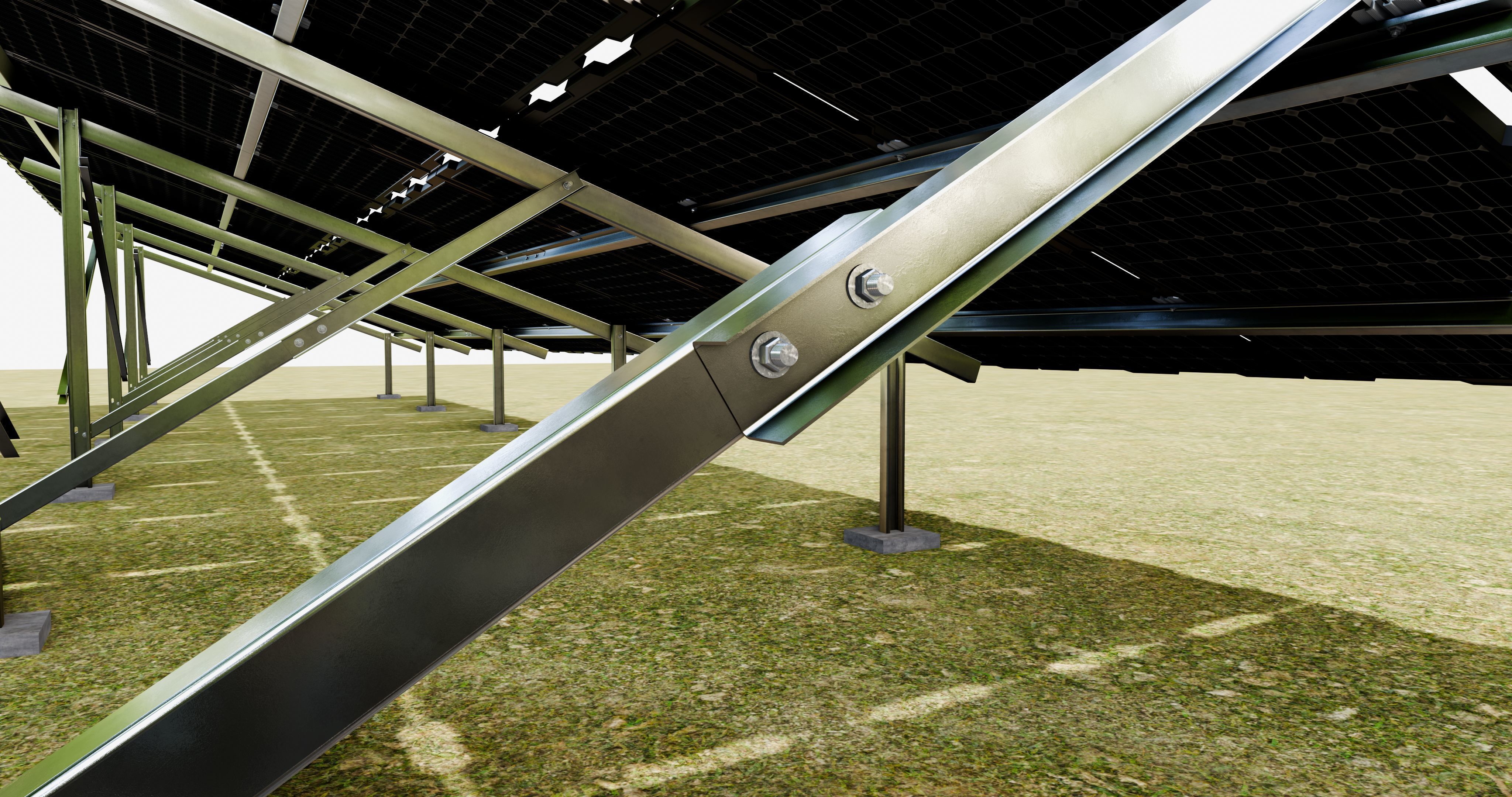 Sample Assembly for New Framed Solar Panel 3D model_17