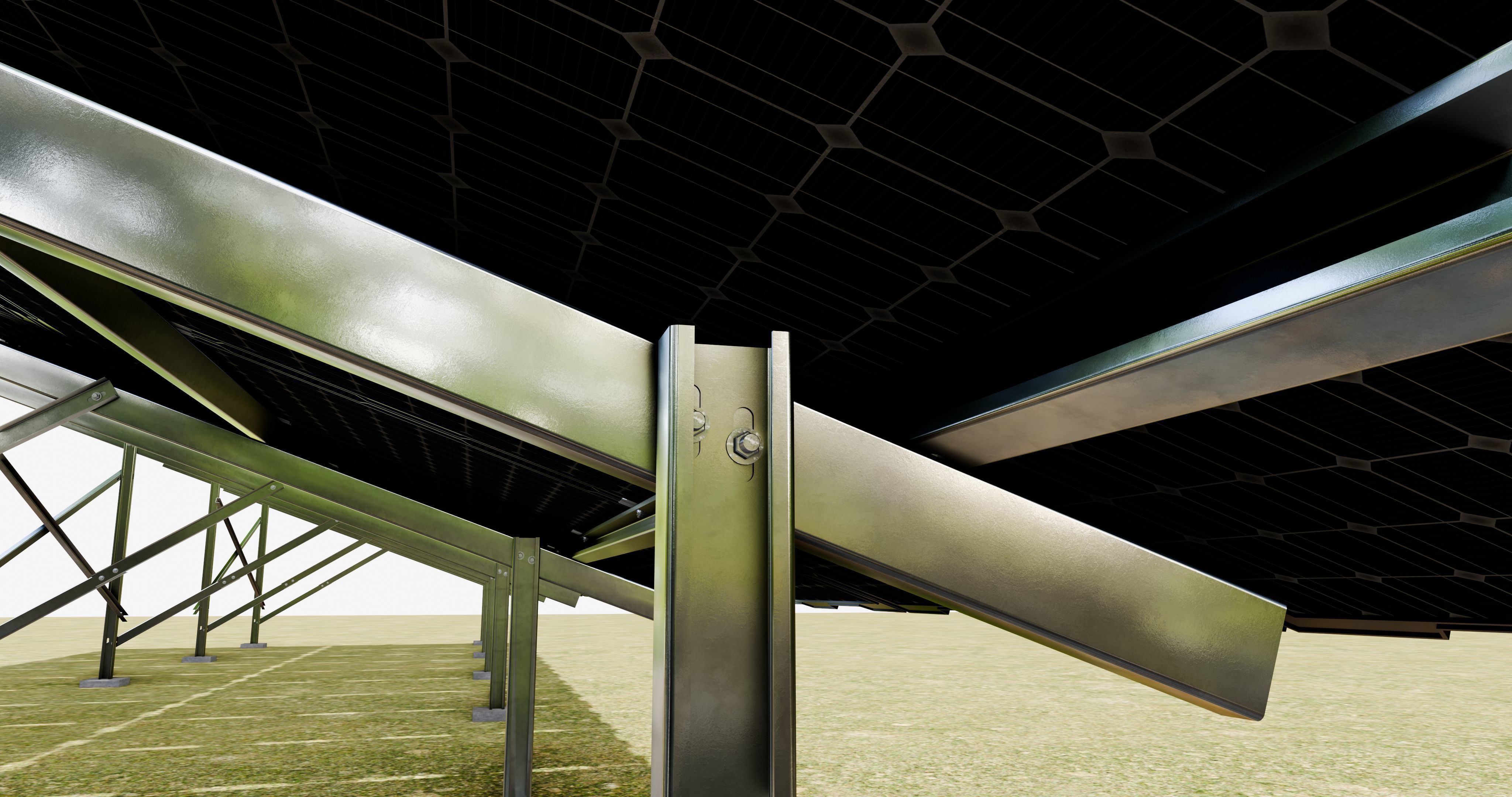 Sample Assembly for New Framed Solar Panel 3D model_14