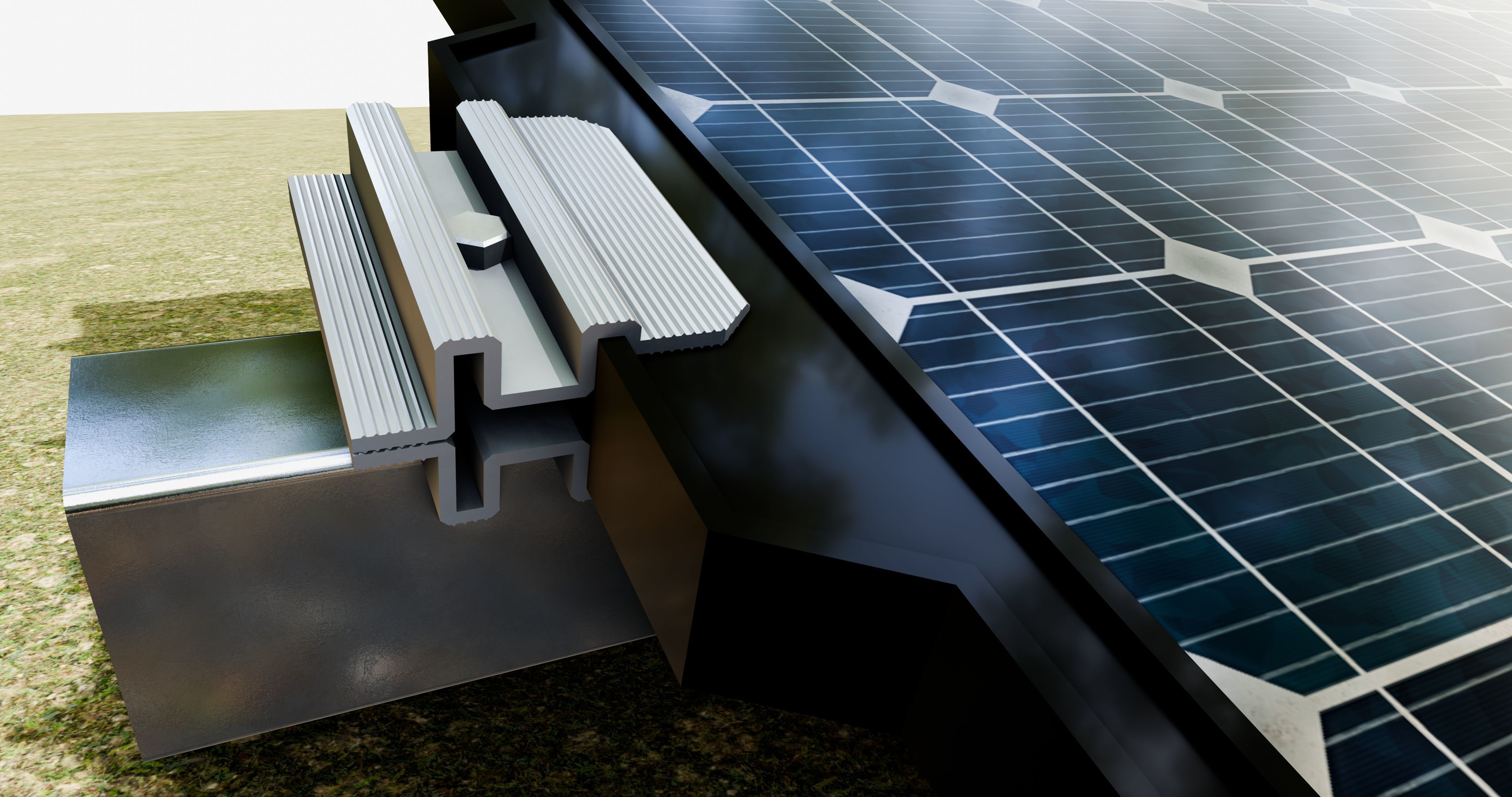 Sample Assembly for New Framed Solar Panel 3D model_19